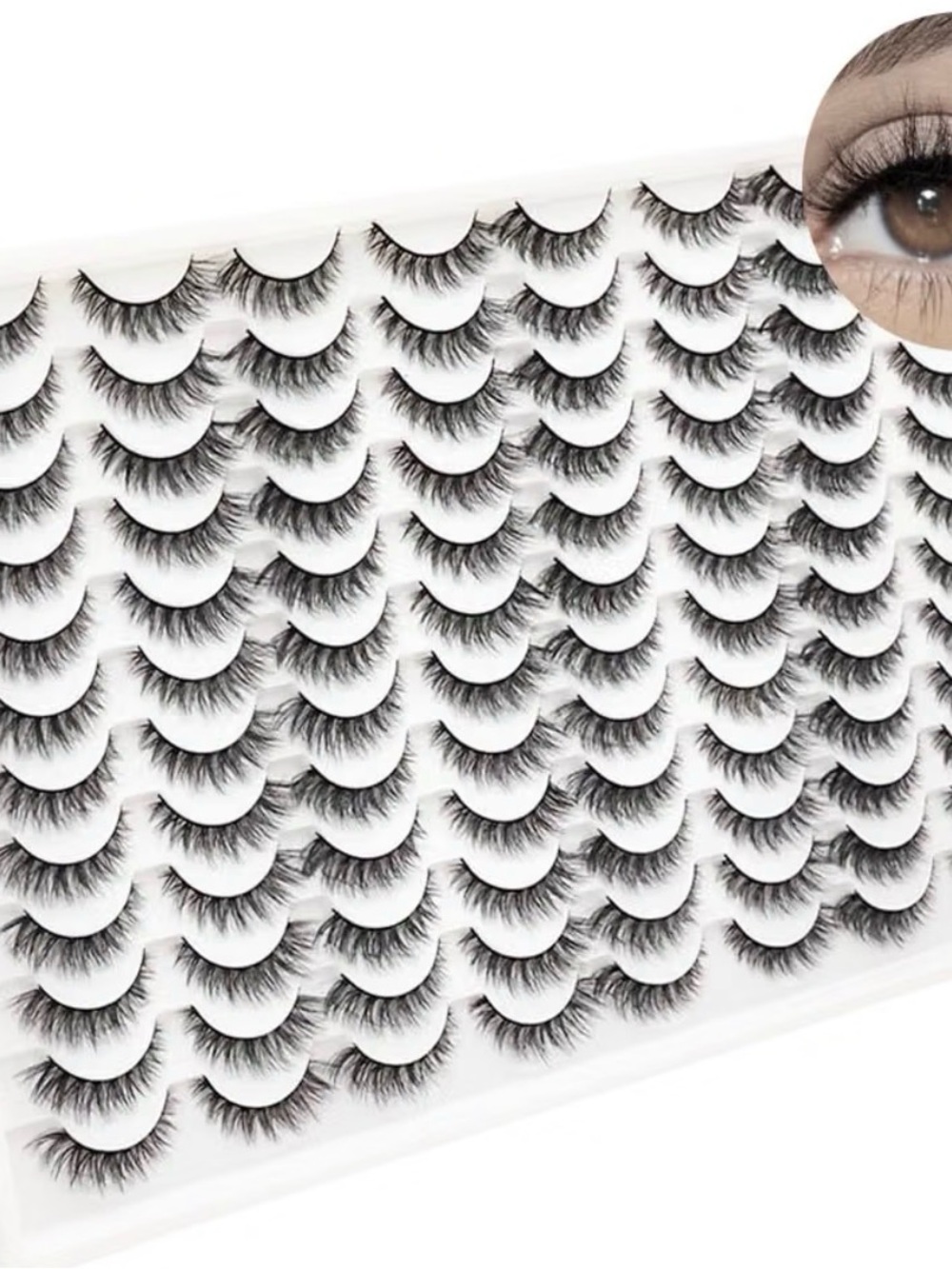 Black False Eyelash Multipack – Natural Full Volume Lashes